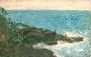 Charles W. Bartlett's watercolor and ink Hana Maui Coast, 1920 Charles W. Bartlett